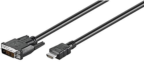 Ewent Cavo Adattatore High-Speed HDMI a DVI, Full-HD, 1080p, 5 Metri, Nero
