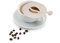 Kaffee-Schablone Design Kaffeebohnen 105 x 130 mm Edelstahl Pulver