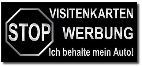 GreenIT Aufkleber Sticker Nix Auto ich behalte Stop Visitenkarten Werbung anstecken verboten (4)