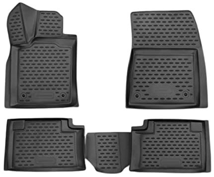 OMAC Gummimatten Fußmatten kompatibel mit Jeep Grand Cherokee 2013-2015 TPE Schwarz 4X