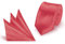 StickandShine Krawatte + Einstecktuch Lachs slim aus Polyester einfarbig uni schmale 5 cm