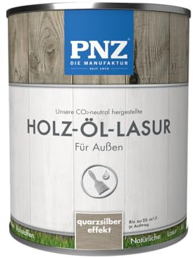 PNZ Holz-Öl-Lasur, Gebinde:0.75L, Farbe:quarzsilber