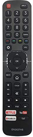 Replacement Hisense Remote Control hisense EN2X27HS for Hisense tv remote control SMART LCD LED TV - 43K300UWTS0100 49K300UWTS 55NEC5200 65K5500UWTS 65M7000 - NO SETUP REQUIRED