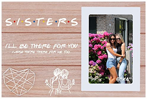 Bilderrahmen Geschenk für Schwester Beste Freunde Bestie BFF – Bilderrahmen Geschenk für sie – Freunde TVShowGeschenk – Geburtstag Valentinstag Hochzeit Weihnachten Abschlussgeschenk für Frauen –