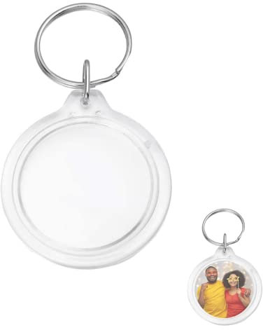 Porte-Clés Photo, Porte-Clé Transparent, Personnalisé Porte Clef Photo, Porte Clés Photo, pour Famille, Des couples, DIY Souvenir
