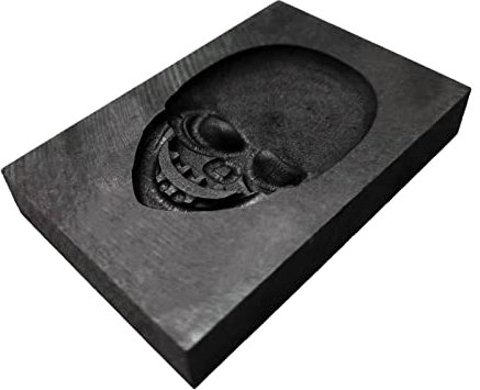 Sharplace 3D Schädel Tiegel Schmuck Barren Handgefertigte Guss Barren Zum Schmelzen von Guss Veredelung
