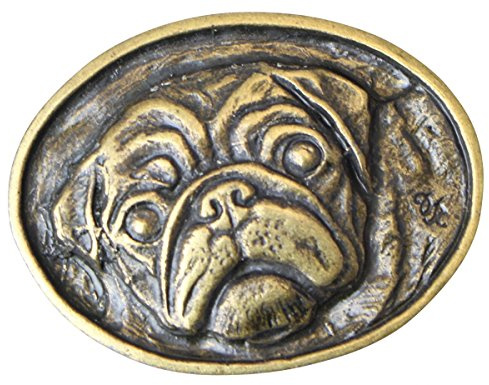 BELTINGER Gürtelschnalle Mops 4,0 cm | Buckle Wechselschließe Gürtelschließe 40mm Massiv | für Jagd-Outfit | Wechselgürtel bis 4cm