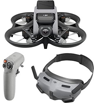 DJI Avata Pro-View Combo – Drohne UAV Quadrokopter mit stabilisiertem 4K-Video, Sichtfeld von 155°
