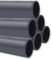 PVC Rohr PN10, Stange 1m x 50mm, PVC-U Druckrohr Fitting Kleberohr Muffe Pool Schwimmbecken, Menge: 6 Stück