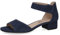 CAPRICE Damen Sandalen mit Absatz aus Leder mit Riemchen, Blau (Ocean Suede), 41 EU