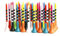 KALUROIL 50 PCS Golf Tees Kunststoff 83mm (3-1/4) 70mm (2 3/4) Golftee Lang Plastik gemischte Farbe