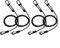 4 Stück Kajak Paddelleine, Verstellbare Sicherungsleine Elastische Kanu Paddel Leine Mit Karabinerclip Zubehör Zum Kanu Boot Surfbrett Angelrute, Angeln Rod Halter Sicherheitsseil