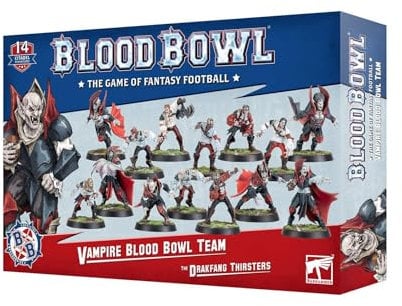 Games Workshop Blood Bowl - Team Vampir: The Drakfang Thirsters, Red