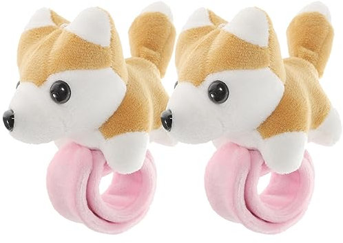 Kisangel 2st Pop-kreis-armband Baby Puppe Spielzeug Weiche Haipuppe Spielset Für Kinder Partybevorzugungsgeschenke Babyspielzeug Paare Liebhaber Schüttgut Schmuck Plüsch