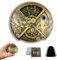 Set di Dadi Meccanici in Metallo per Roulette, DND Roller D&D, Steampunk Fidget Dice Spinner D20 All in One - Include D6, D8, D10, D12 per Dungeons and Dragons TRPG