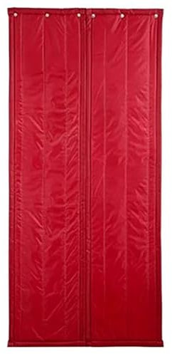 WHYATT Thermovorhang Tür, Magnetischer, Wärmeisolierter Türabdeckungsvorhang, Schützen die Privatsphäre, Schalldichte (Color : Claret, Size : 35.4x86.6in/90x220cm)