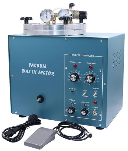 Vakuum-Wachs-Injektor, 510 W, 3 kg, große Kapazität, Schmuckherstellungsmaschine für Perlen, Schmuckherstellung, Wachsguss, geschnitzte Skulptur, Wachsform, Spritzwerkzeug