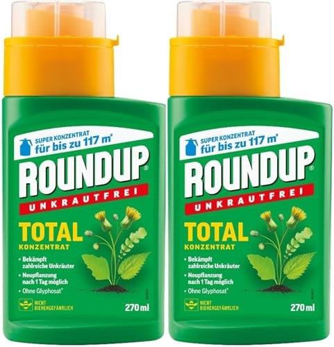 2 X 270ml Roundup®Unkrautfrei Total Konzentrat