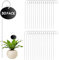 30Pcs Metal Plant Label Stakes, Plant Label Hooks Holder Stainless Steel Garden Tag Sticks, Garden Markers Stake Plant Sign for Flower Vegetable Seed Markers,Pot Bonsai 200mm