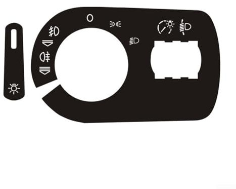 Calcomanía de reparación de botones, pegatinas de reparación de botones de coche, juego de calcomanías para interruptor de luces para A3 8P 2004-2008, accesorio de repuesto