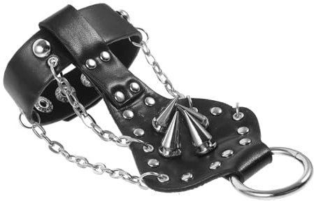 SAFIGLE Leder Armband Für Mit Punk Handkettenarmband Gothic Armbänder Für Damen Fingermanschetten Halloween Party Kostüm Zubehör