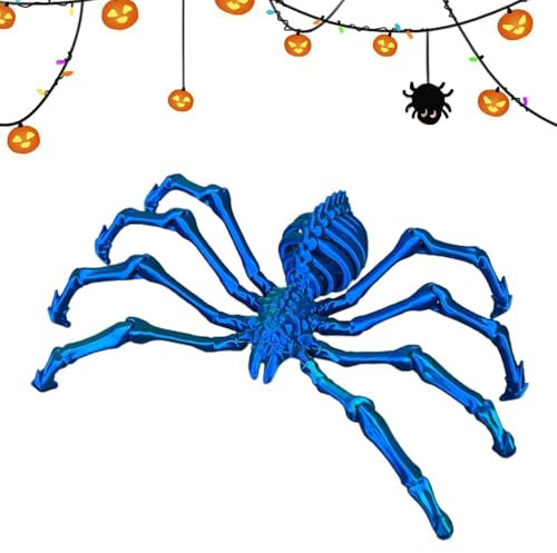 Foway -gedrucktes Spinnenspielzeug, -gedrucktes Spinnen-Fidget | Bewegliche Gelenke Wolf Spider Fidget Toys | Schreibtischspielzeug für Erwachsene, Spielzeug zum Stressabbau für den Arbeitsplatz