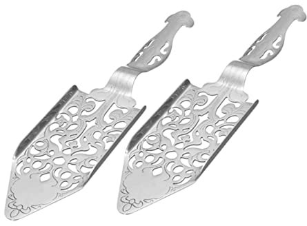 PRETYZOOM 2er-set Absinthlöffel Edelstahl Ausgehöhltes Design Für Absinth-likör Barzubehör