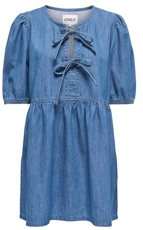 ONLY Onlclara Puff Bow Dress DNM AKM