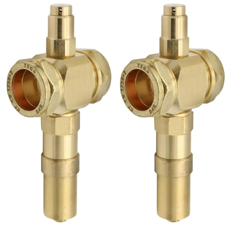 2 x Heat Pump Anti-Freeze Valve 28mm x 28mm Compression (Twin Pack)