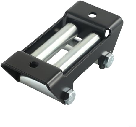 Guide-câble à rouleau pour UTV et treuil 4 voies avec une capacité de 2000 kg, construction en acier résistant avec finition époxy (2 041,2 kg)