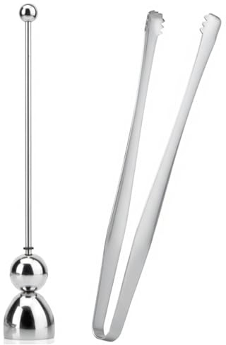 Stainless Steel Egg Topper & Cracker Set with Kitchen Tongs – Boiled Egg Shell Remover Tool, Egg Peeler & Cutter for Soft & Hard Boiled Eggs – Egg Separator Tool