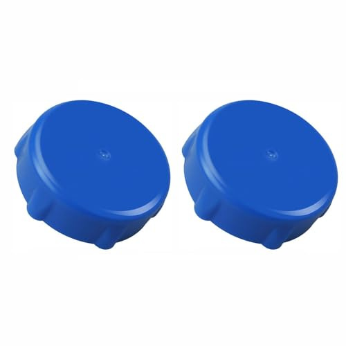 SENRISE 2Pcs Blue Drain Valve Cap P01006 Plastic Compatible with Coleman | p01006 swimming pool drain valves caps, diameter 4.6cm/1.8in, corrosion-resistant, weather-resistant, effective protection
