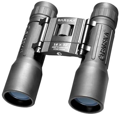 BARSKA Lucid Kompaktes Fernglas, 16 x 32, Schwarz