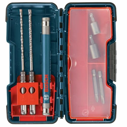BOSCH HC2309 7-Piece Bulldog SDS-Plus Hex Drive Rotary Hammer Bit Anchor Drive Set