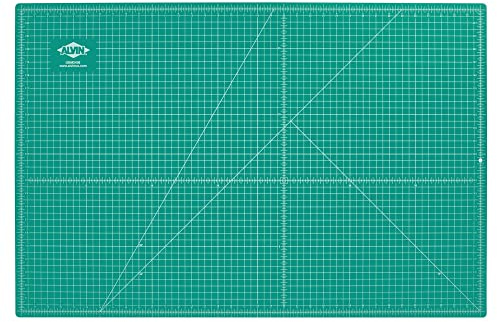 ALVIN GBM Self-Healing Cutting Mat 24 x 36 inch | Double-Sided Green/Black | 5-Layer Gridded Surface for Arts, Crafts and Sewing - Model GBM2436