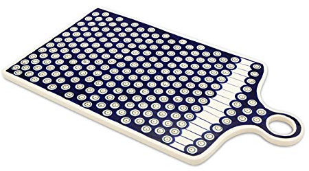 Bunzlauer - Tagliere in ceramica, misura grande, 45 x 25 cm, con decorazione 8