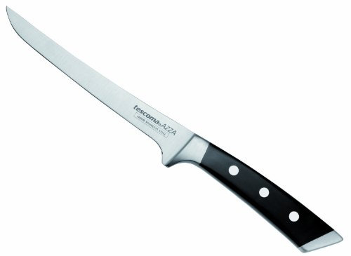 Tescoma 884525 Azza Coltello Disossatore, Acciaio Inossidabile, Nero, 16 cm, 1 Pezzo