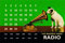 R Blechschild 20x30 cm His Master´s Voice Radio Kalender 304/022