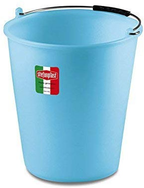 Stefanplast Polyethylen House Eimer, neutral/hellblau, 9 Liter