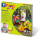 Staedtler 8034 11 LY Fimo kids form&play Set Monster (superweiche, ofenhärtende Knete, kinderleichte Anleitung, wiederverschließbare Box, Set mit 4 Fimo Blöcken, 1 Modellierstab und 1 Spielkulisse)
