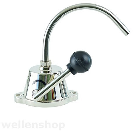 wellenshop Wasserhahn mit Handpumpe ohne Strom 3/8 Zoll 10mm Anschluss selbstansaugend