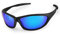 LATEC Polarized Sunglasses, Sports Sunglasses for Men and Women with UV400 Protection TR90 Unbreakable Frame Sports Eyewear for Outdoors Cycling Fishing Golf Mountain Ski Running Camping Driving Blue