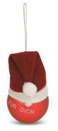 Unbekannt 260016 Weihnachtskugel mit Text zur Auswahl Wichtel Nikolaus (Für Dich)