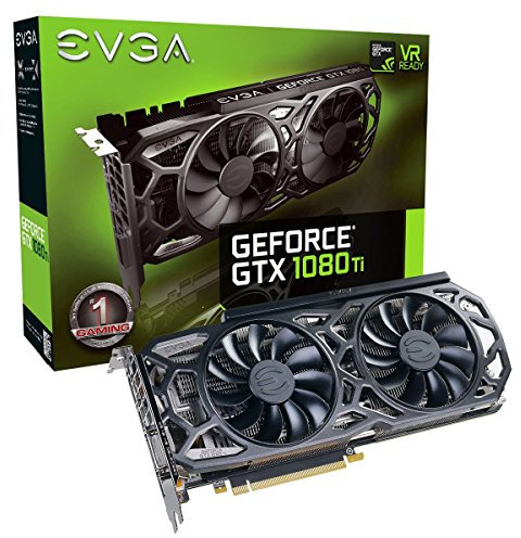 EVGA GeForce GTX 1080 Ti SC Black Edition Gaming, 11GB GDDR5X, iCX Cooler & LED, Optimized Airflow Design, Interlaced Pin Fin Graphics Card 11G-P4-6393-KR (Renewed)