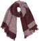 ICHI Damen IABEATRICE Strip SC Schal, Rot (Winetasting 15518.0), Size (Herstellergröße: One)