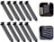 Maxmoral 10pcs Vented PCI Slot Cover Ventilation Deflector PC Computer Case Cooling Fan Dust Filter Blanking Plate