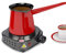 Multi-fonction Cuisinière électrique, Mini Plaque chauffante Fournaise électrique, chauffe-eau à café et thé Plaque de cuisson pour appareil de chauffage domestique (argent + gris)