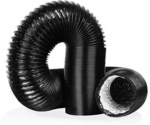 Senua Air Ducting Aluminium, Acoustic or Combi Foil Flexible Ventilation Fan Duct Extractor Hydroponics Grow Room, Bathroom etc. Available in 4 5 6 8 10 12 inches (Combi 102-10m)