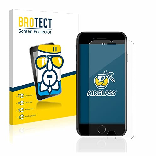 BROTECT Schutzglas für Apple iPhone SE 2 2020 | Transparenter Displayschutz Made in Germany Schutzfolie Panzer Folie Glas 9H Anti-Fingerprint Einfache Montage Clear