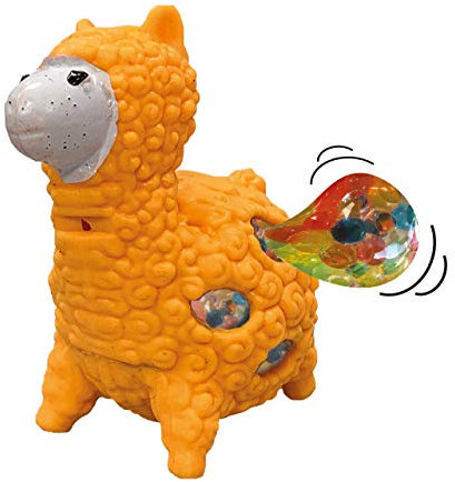 Squidgeemals - Lama von Deluxebase. Super dehnbares und matschiges Krokodil Lama mit Gelperlen. Tolles Quetschspielzeug für Erwachsene und Kinder